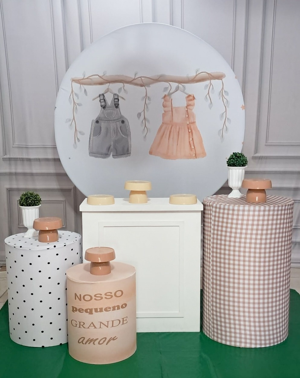 Chá Revelação Neutro Varal - Silmara Decorações 