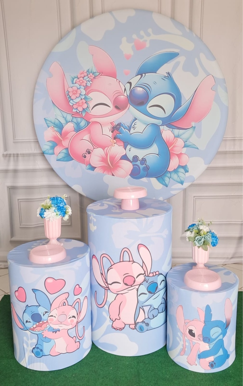 Stitch E Angel 02 - Silmara Decorações 