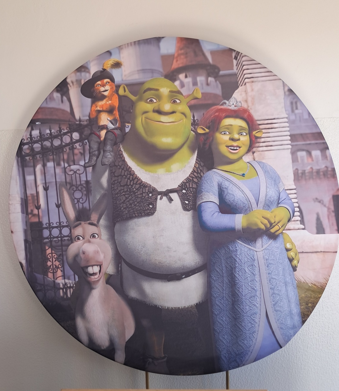 Tecido Painel Redondo Shrek - Silmara Decorações 