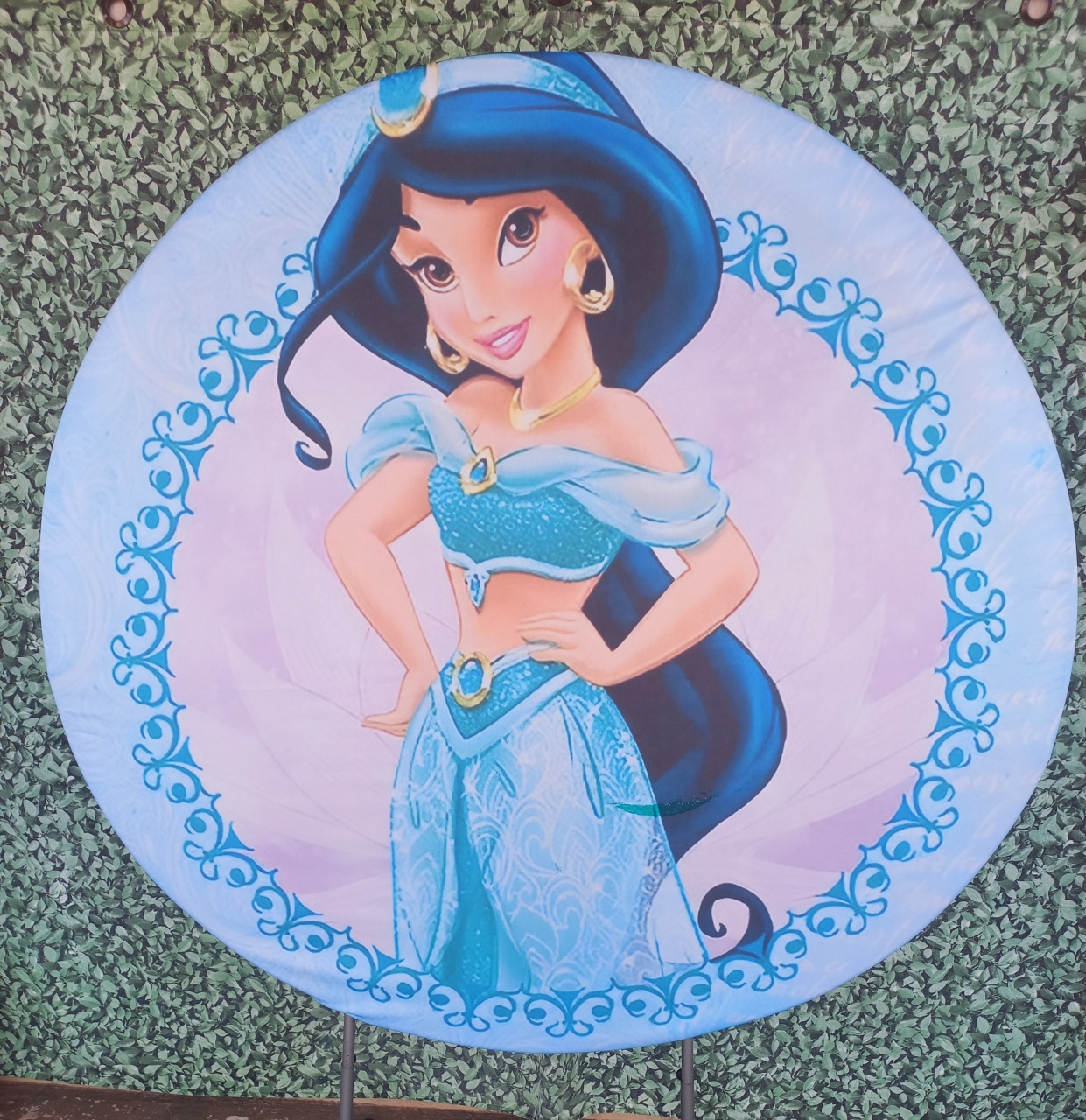 Tecido Painel Redondo Jasmine - Silmara Decorações 