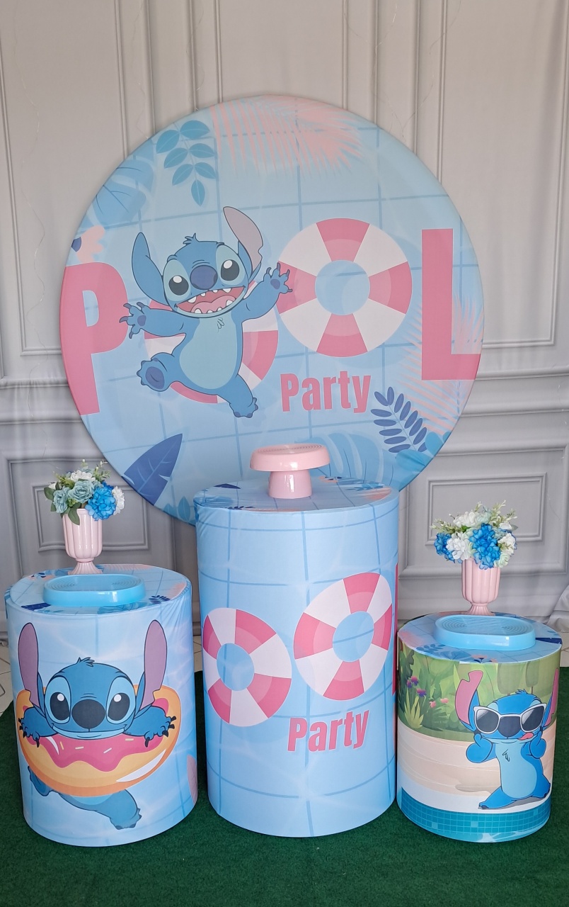 Stitch   Pool Party - Silmara Decorações 