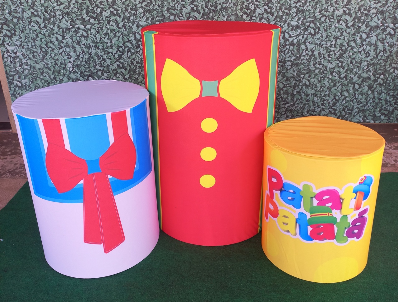 Tecido Capa de Cilindro Patati E Patatá - Silmara Decorações 