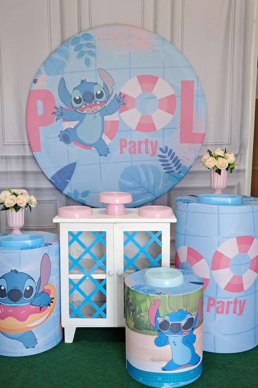 Stitch Pool Party  - Silmara Decorações 