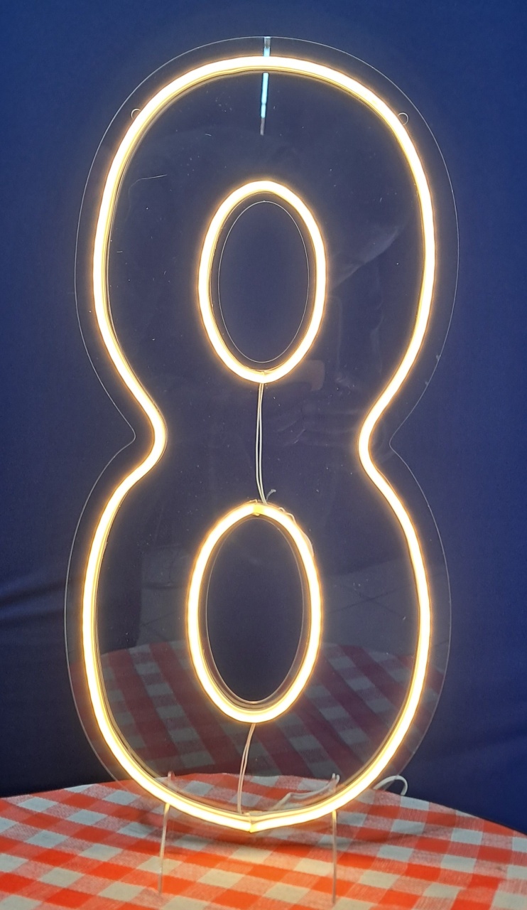 Número Led 8 - Silmara Decorações 