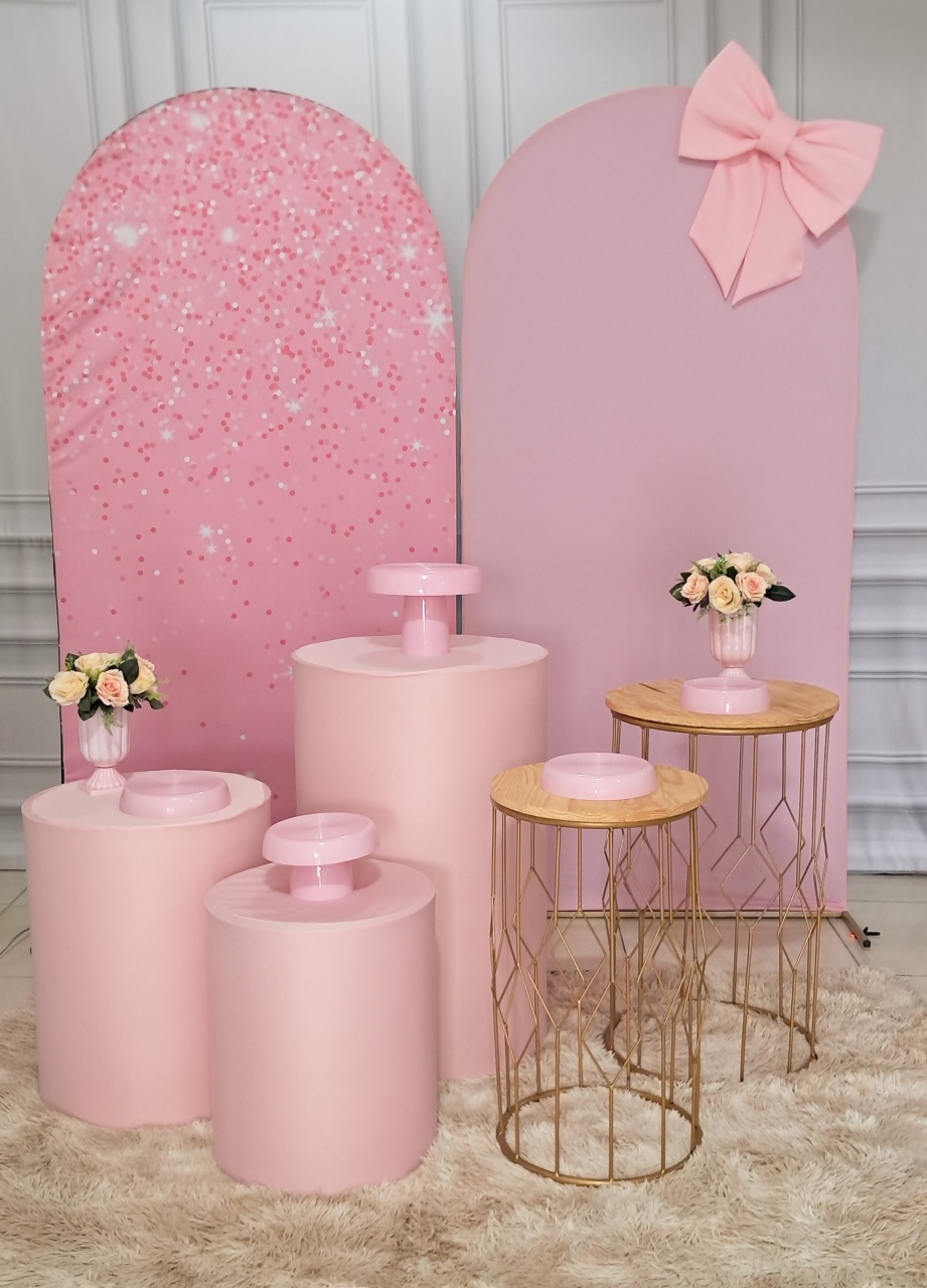 Laços Rosa Luxo - Silmara Decorações 