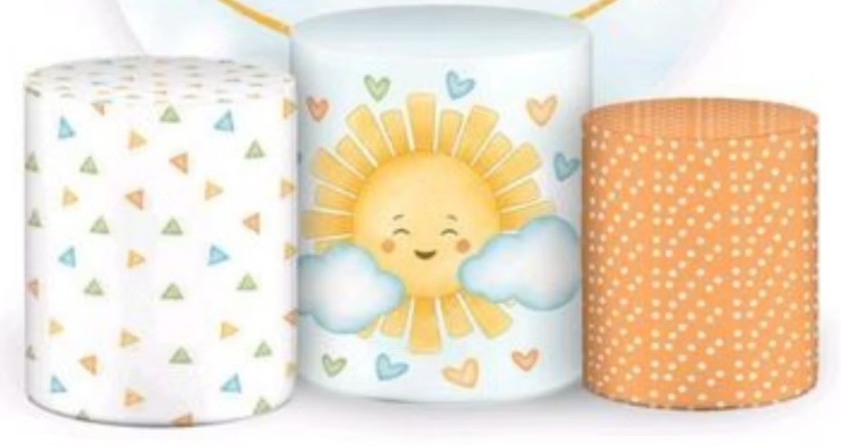 Tecido Capa de Cilindro 365 Sorrisos - Silmara Decorações 