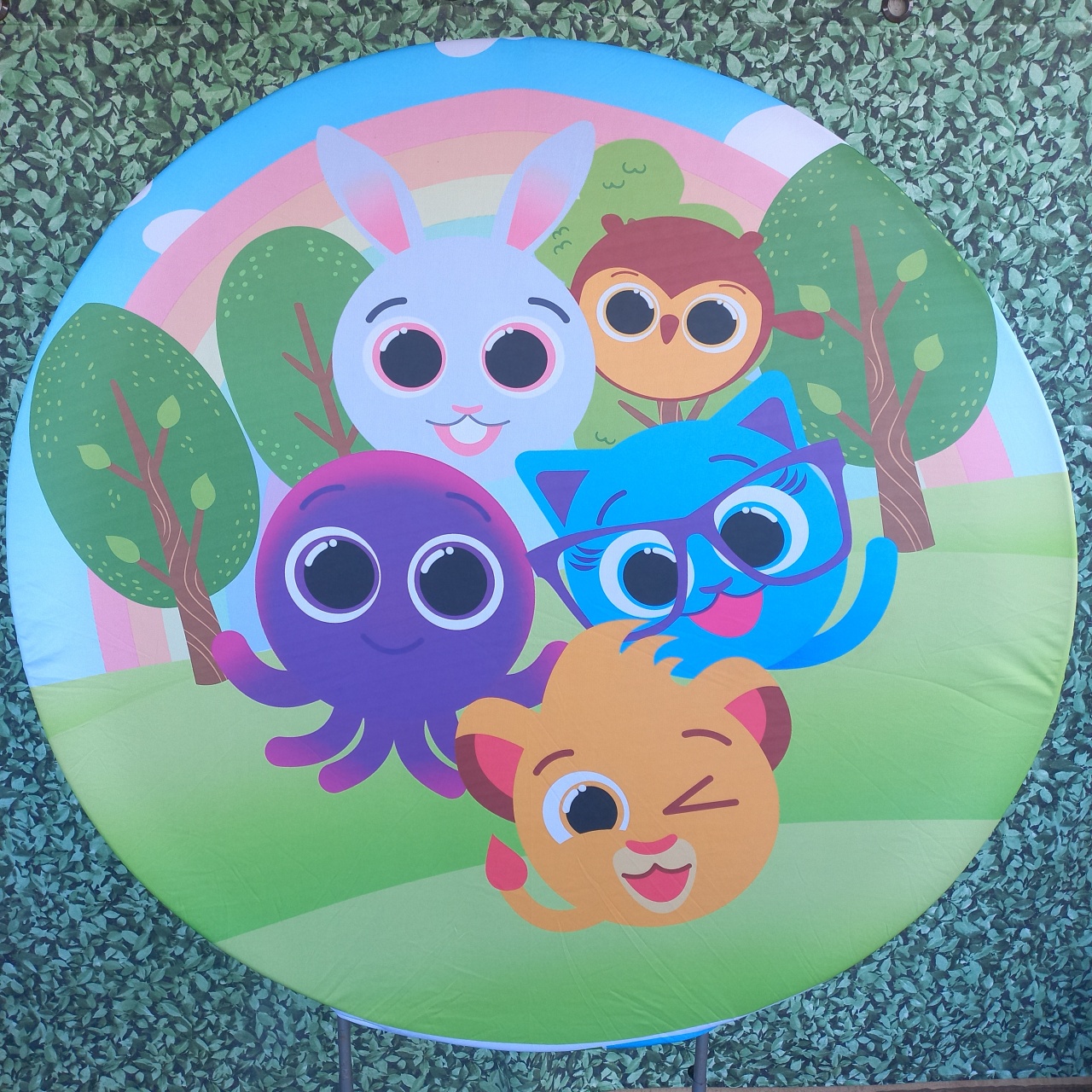 Tecido Painel Redondo Bolofofos - Silmara Decorações 