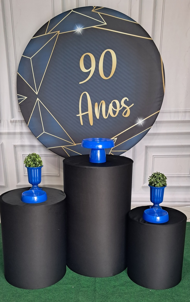 90 Anos Azul  - Silmara Decorações 