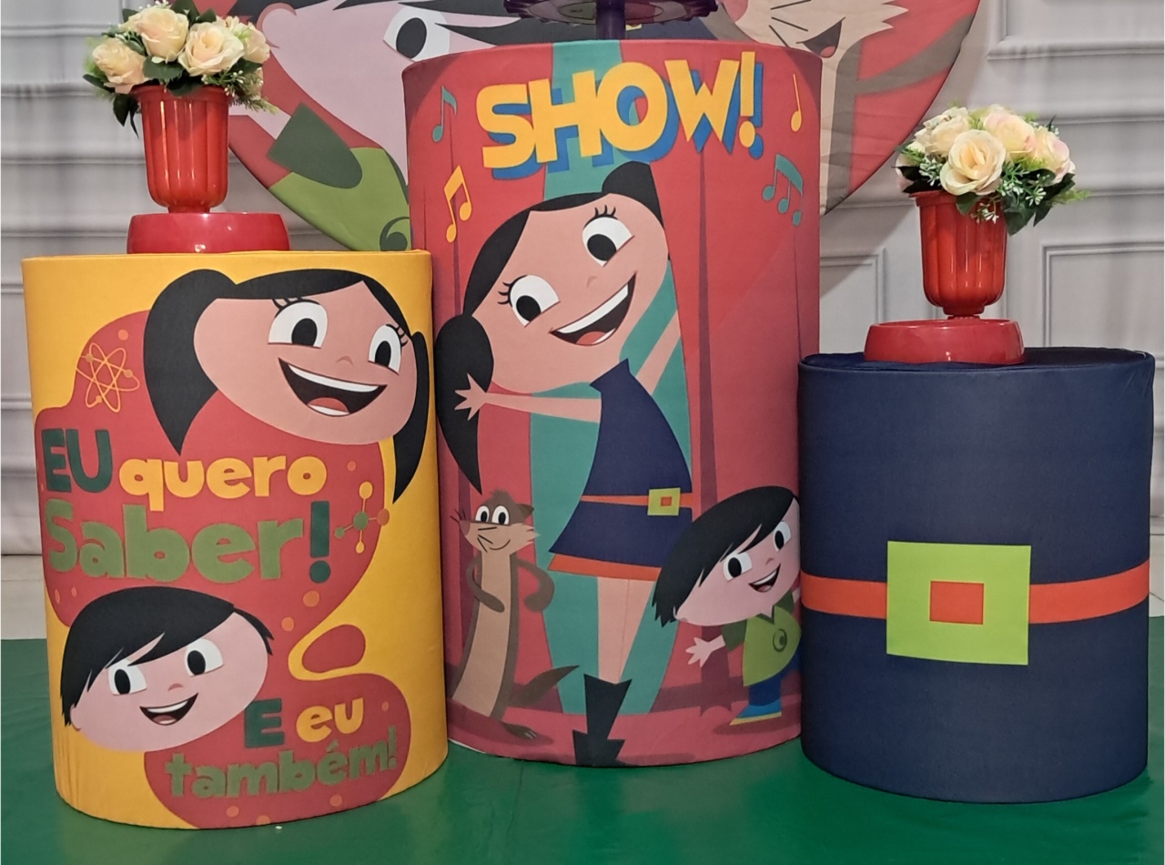 Capa Cilindros Show da Luna - Silmara Decorações 