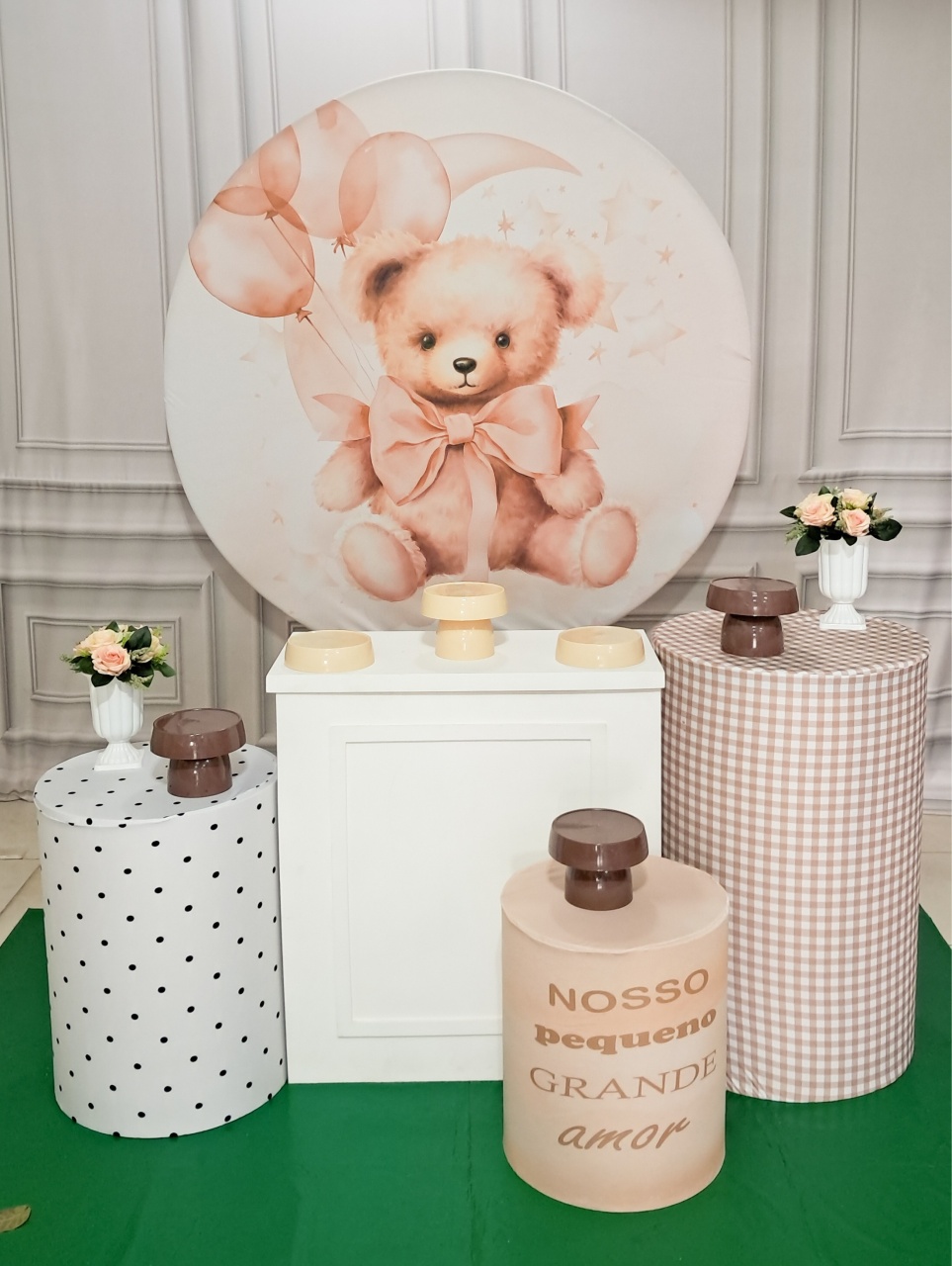 Chá de Bebê Ursinha Neutra - Silmara Decorações 