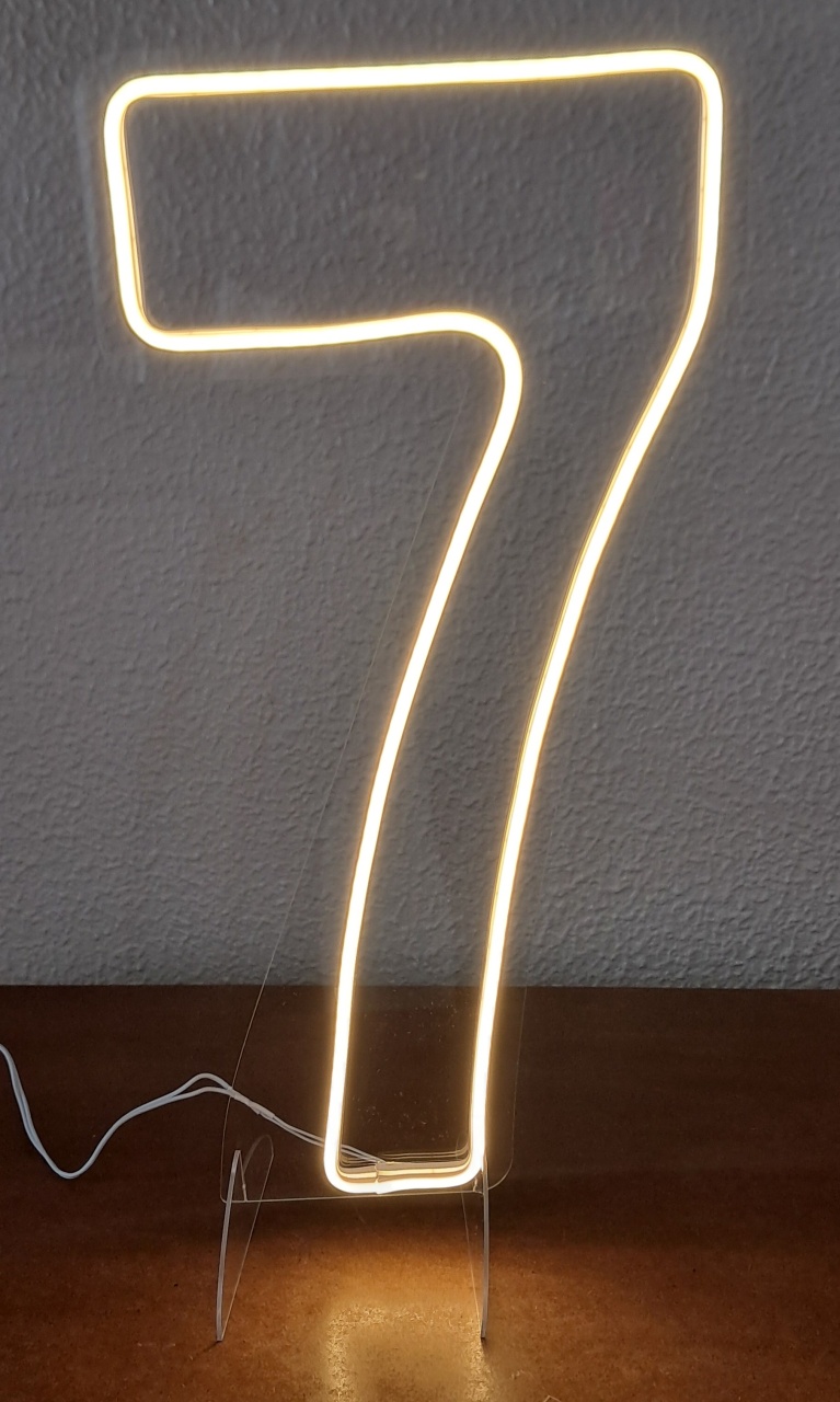 Numero Led 7 - Silmara Decorações 