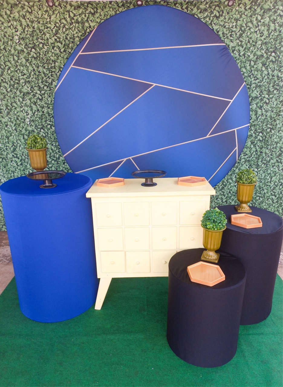 Azul E Dourado - Silmara Decorações 