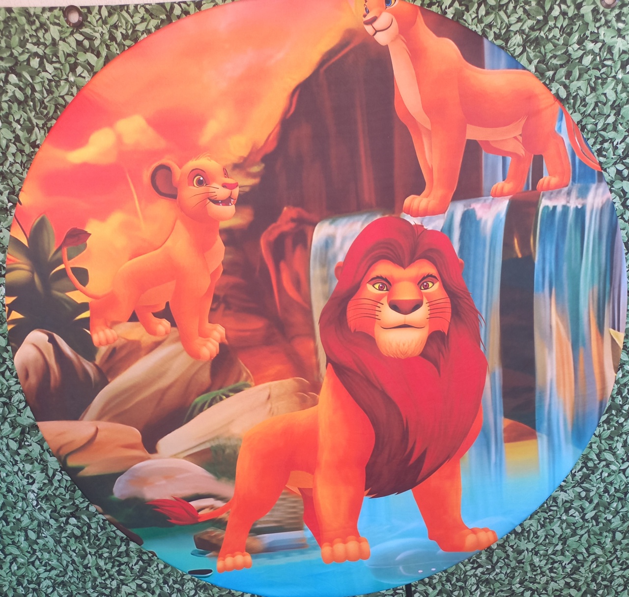 Tecido Painel Redondo O Rei Leão - Silmara Decorações 