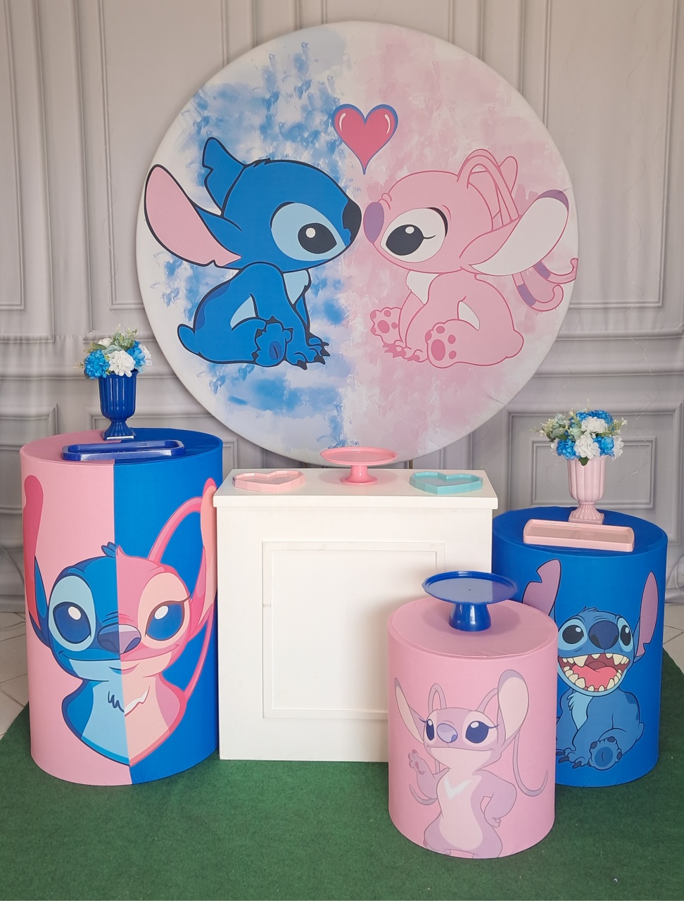 Stitch E Angel 03 - Silmara Decorações 