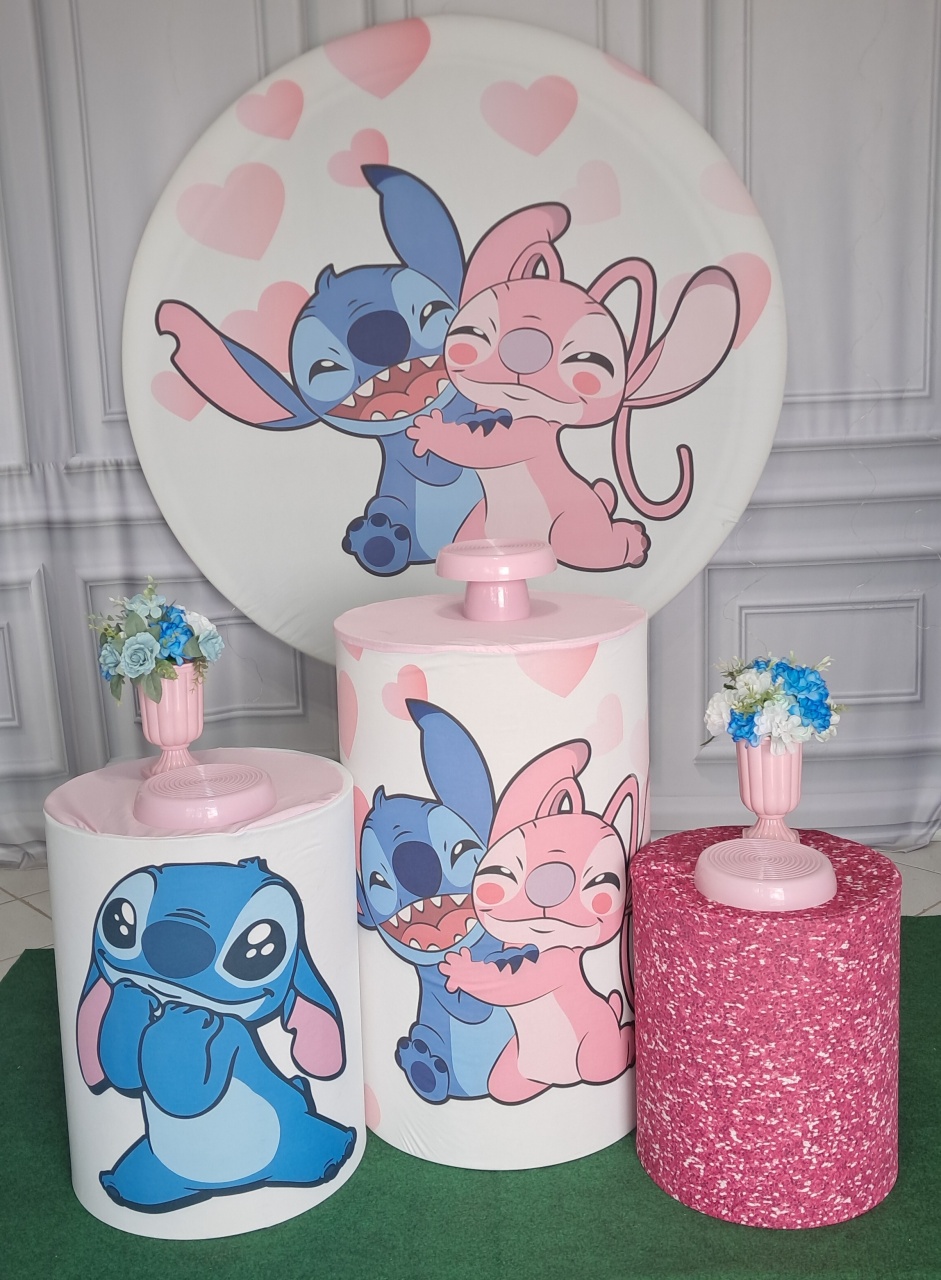 Stitch E Angel 01 - Silmara Decorações 