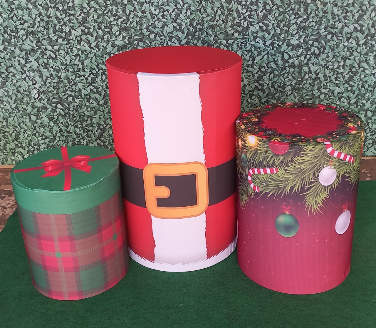 Tecido Capa de Cilindro Natal - Silmara Decorações 
