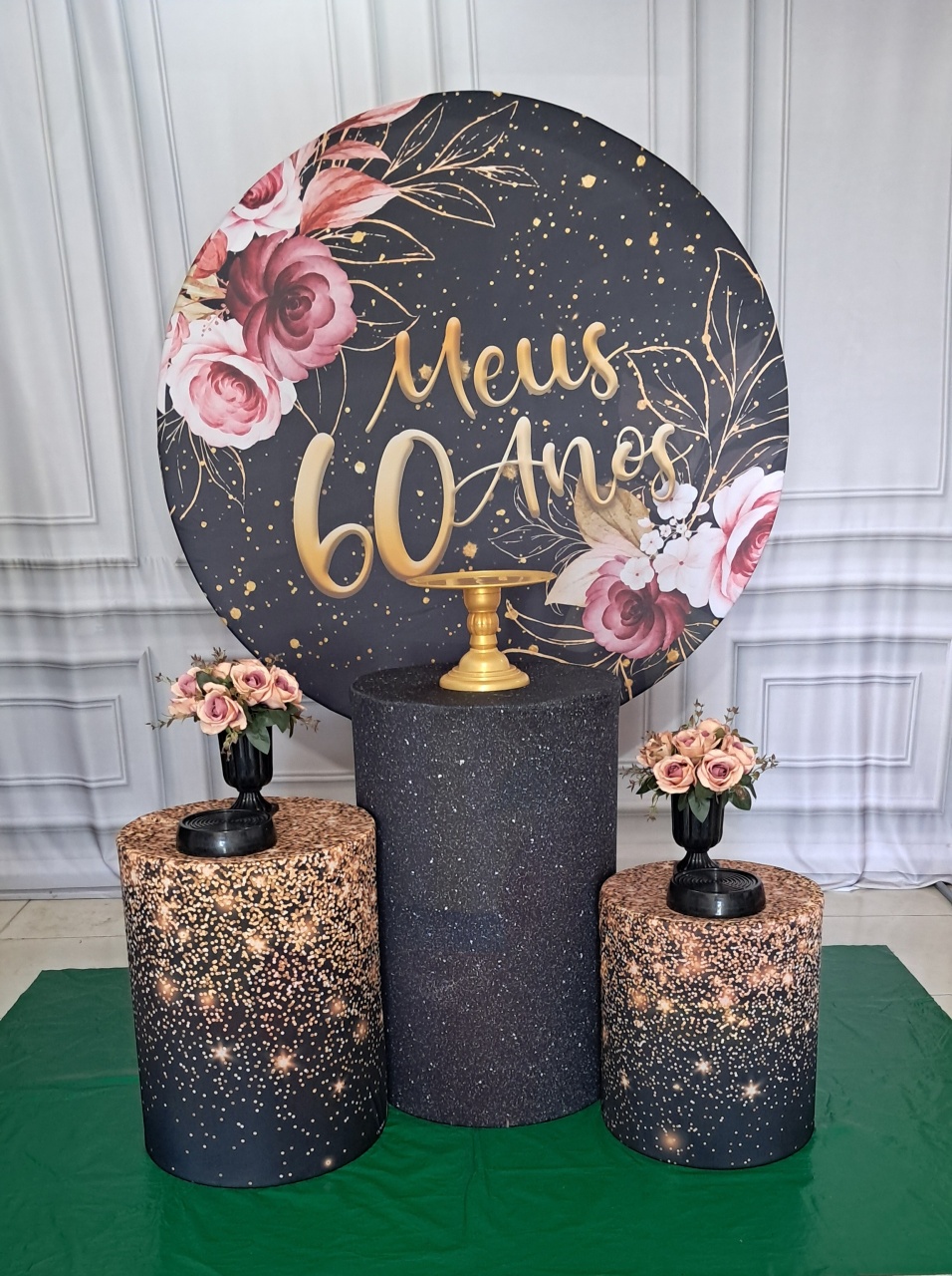 60 Anos Rosa - Silmara Decorações 
