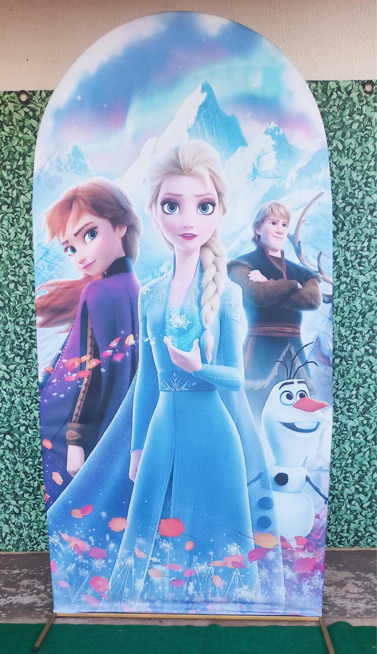 Tecido Painel Romano Frozen - Silmara Decorações 