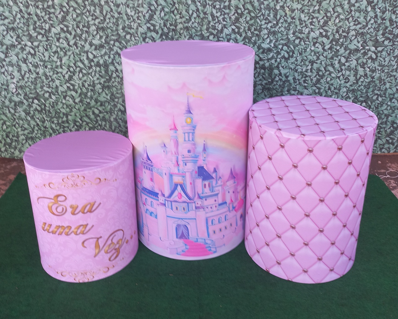 Tecido Capa de Cilindro Princesas - Silmara Decorações 