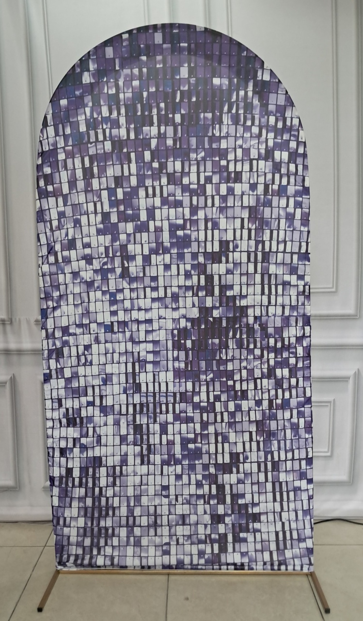 Tecido Painel Romano Shine Lilás - Silmara Decorações 