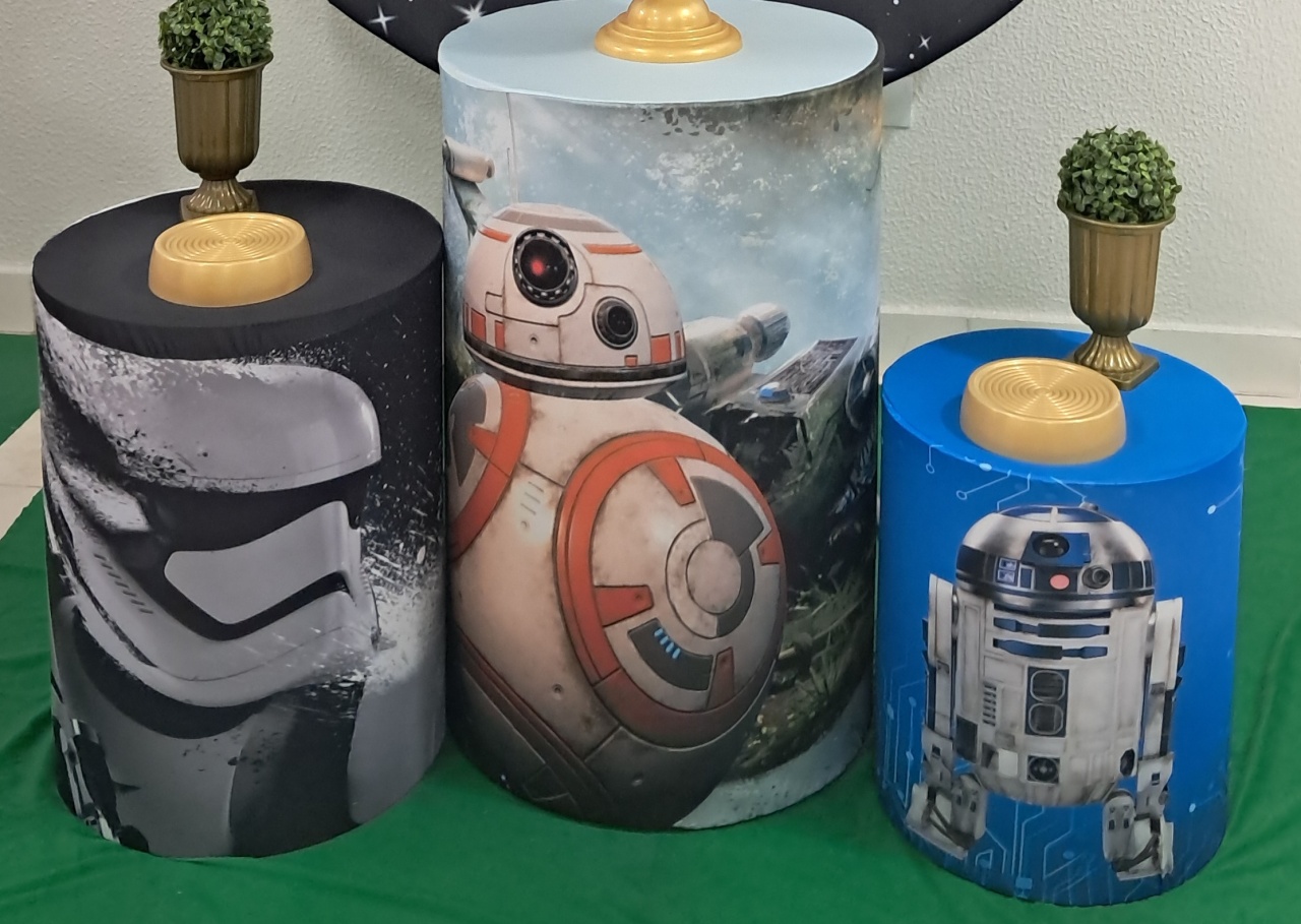 Tecido Capa de Cilindro Star Wars  - Silmara Decorações 