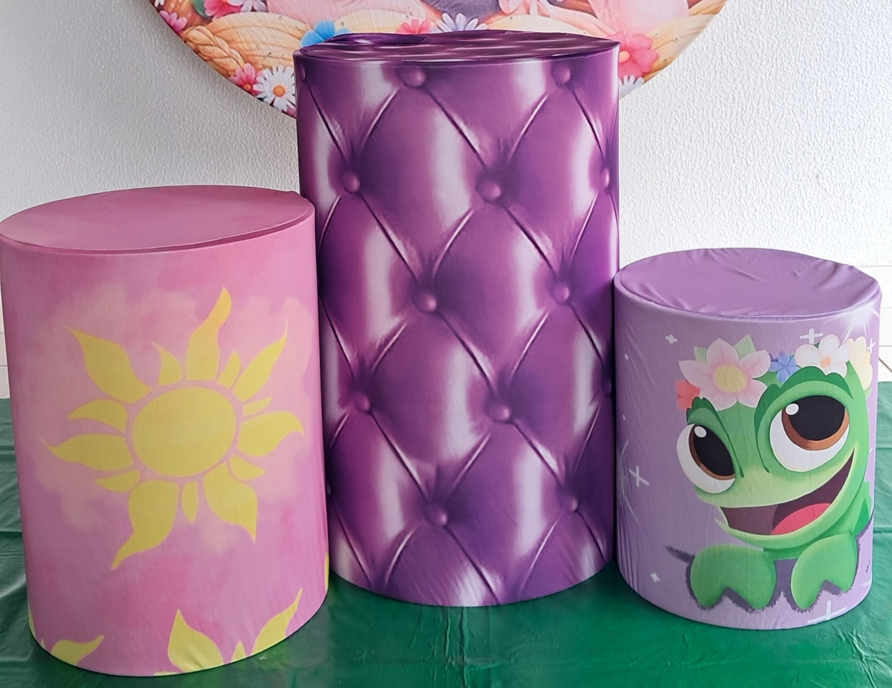 Tecido Capa de Cilindro Rapunzel Enrolados - Silmara Decorações 