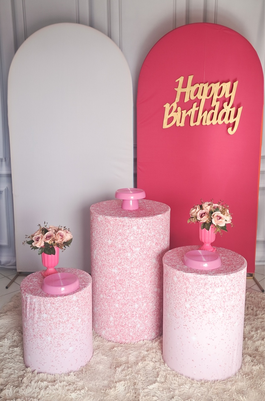 Kit Luxo Pink Rosa  - Silmara Decorações 