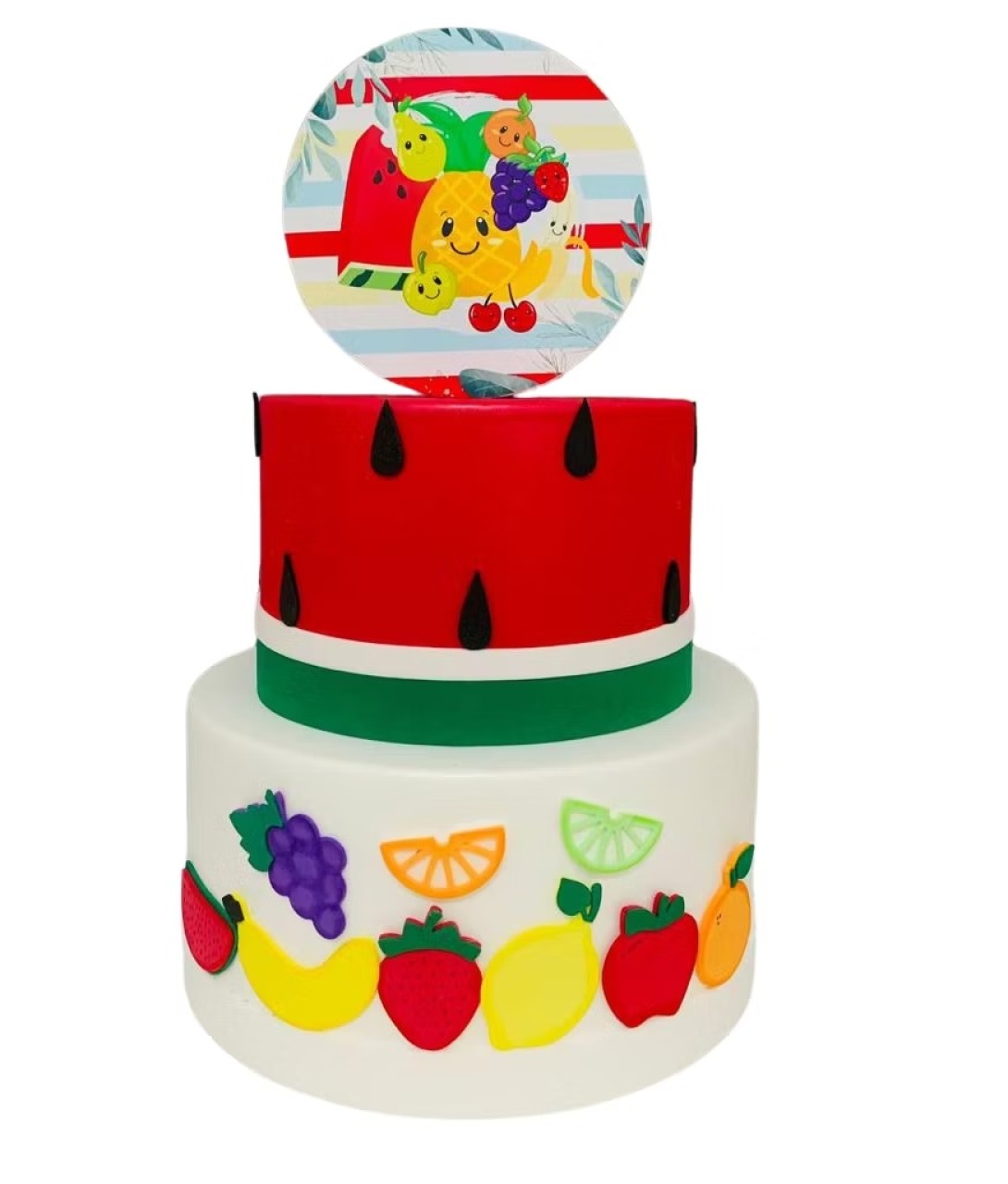 Bolo Cenográfico Frutas - Silmara Decorações 