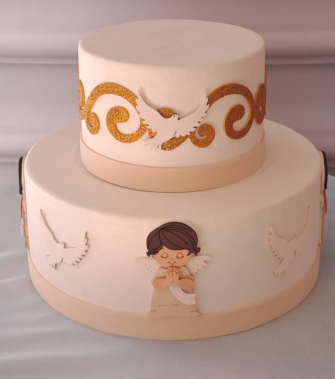 Bolo Cenográfico Batizado - Silmara Decorações 