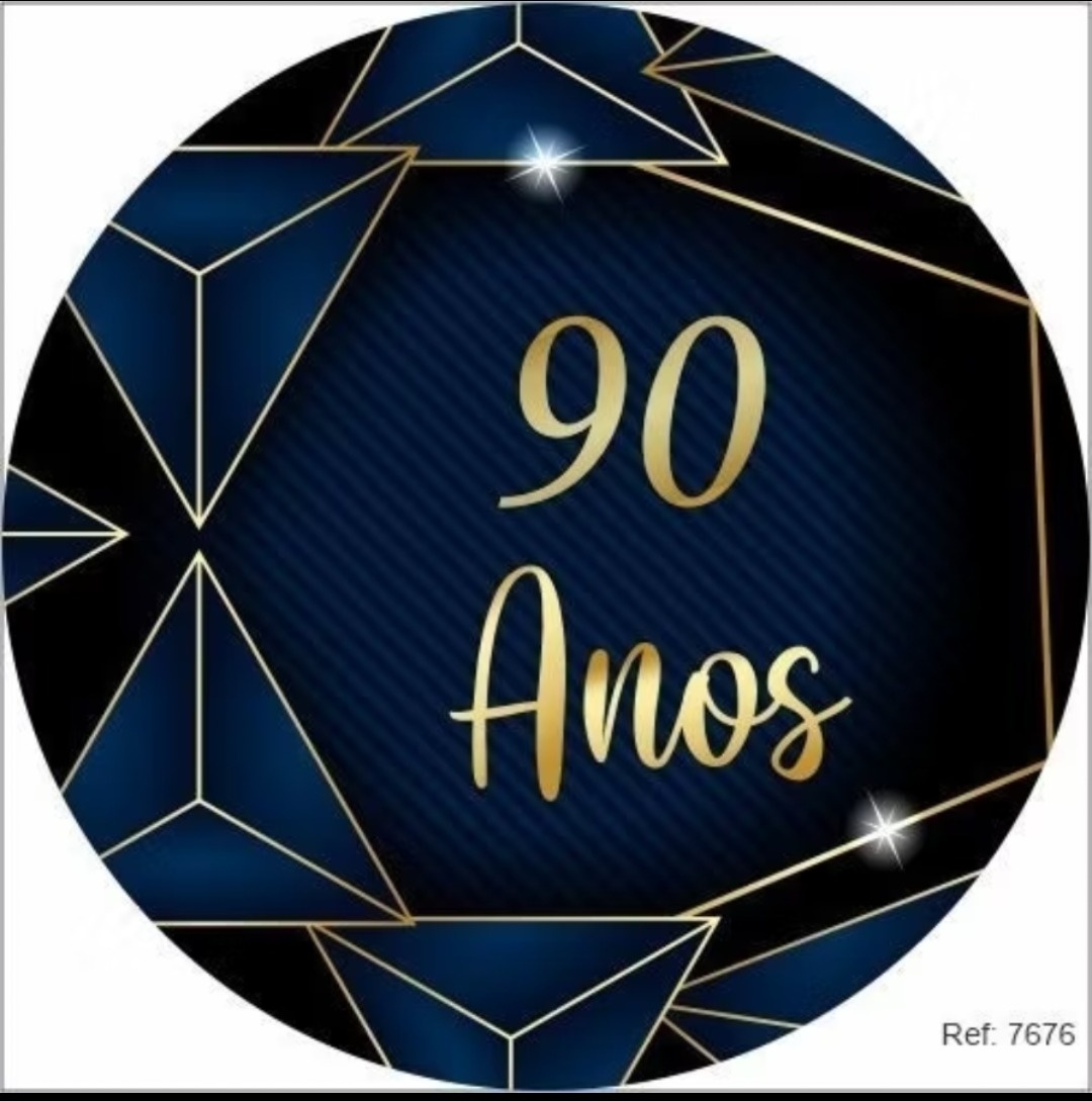 90 Anos  Azul  - Silmara Decorações 