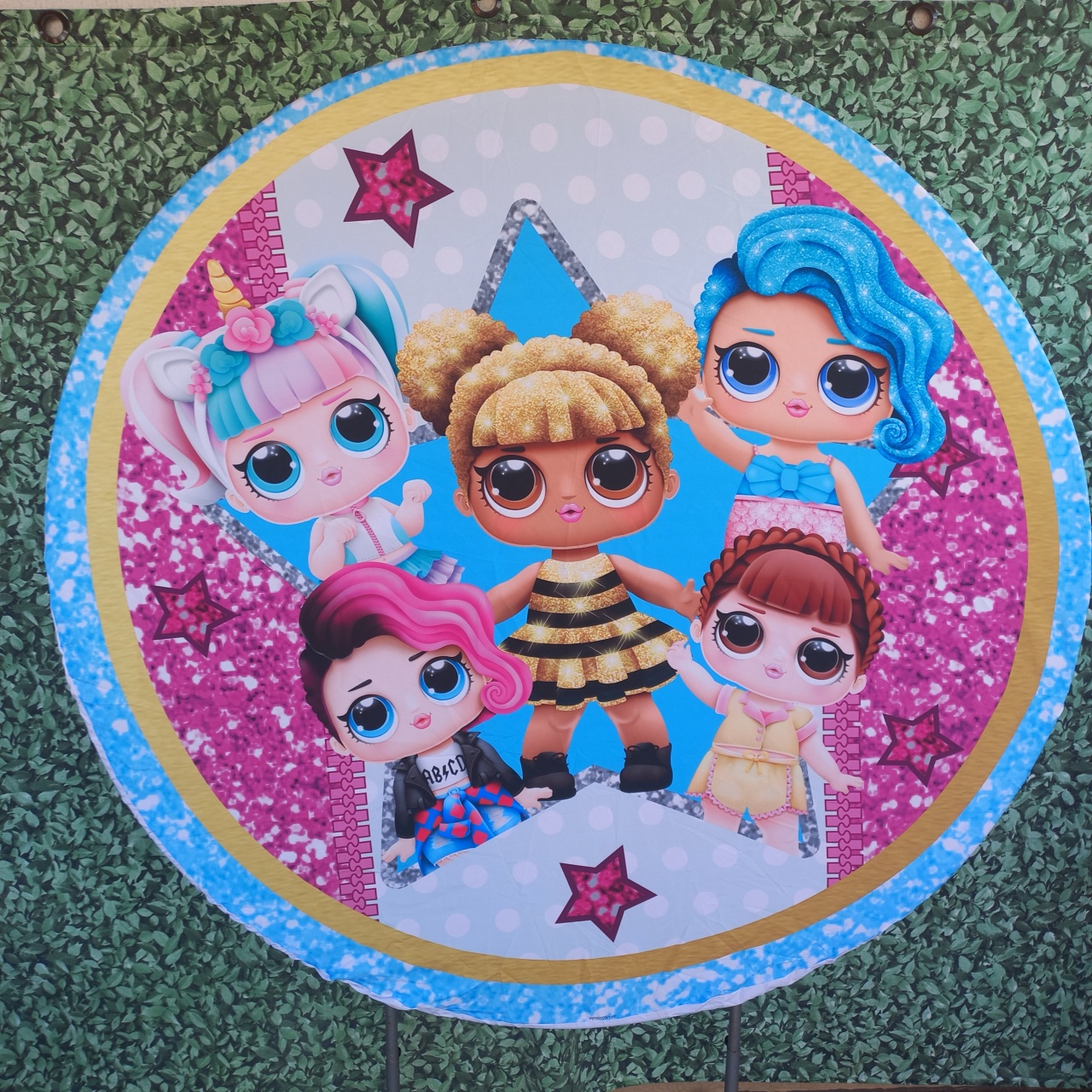 Tecido Painel Redondo Lol - Silmara Decorações 