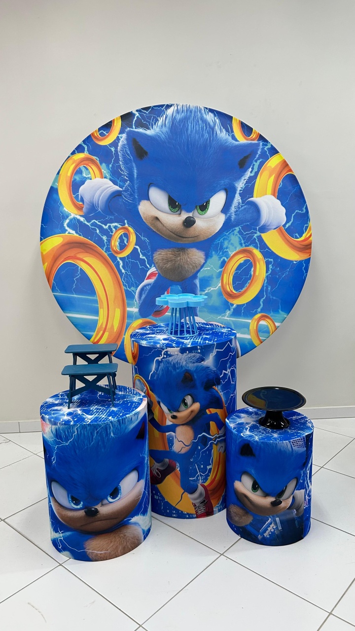 Painel E Capas Sonic - Dona mocinha 