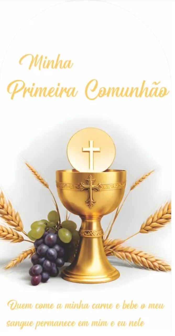 Painel Primeira Comunhão  - Dona mocinha 