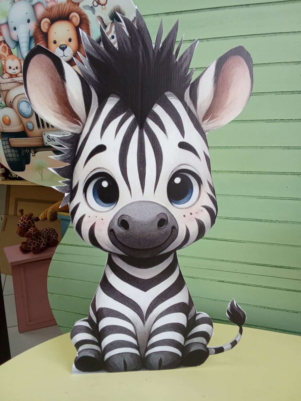 Totem Zebra - Dona mocinha 