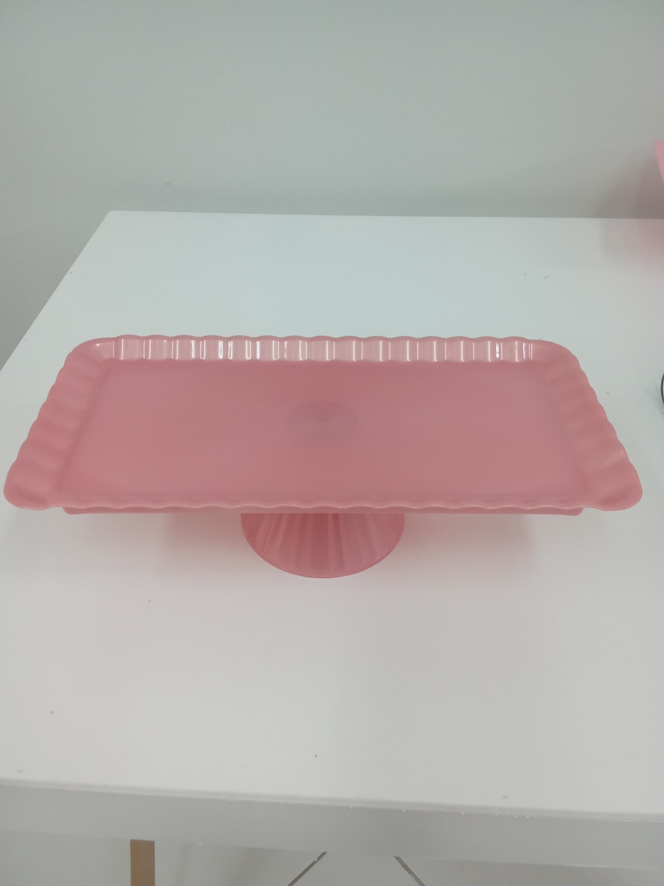 Bandeja Retangular Rosa Cintilante - Dona mocinha 