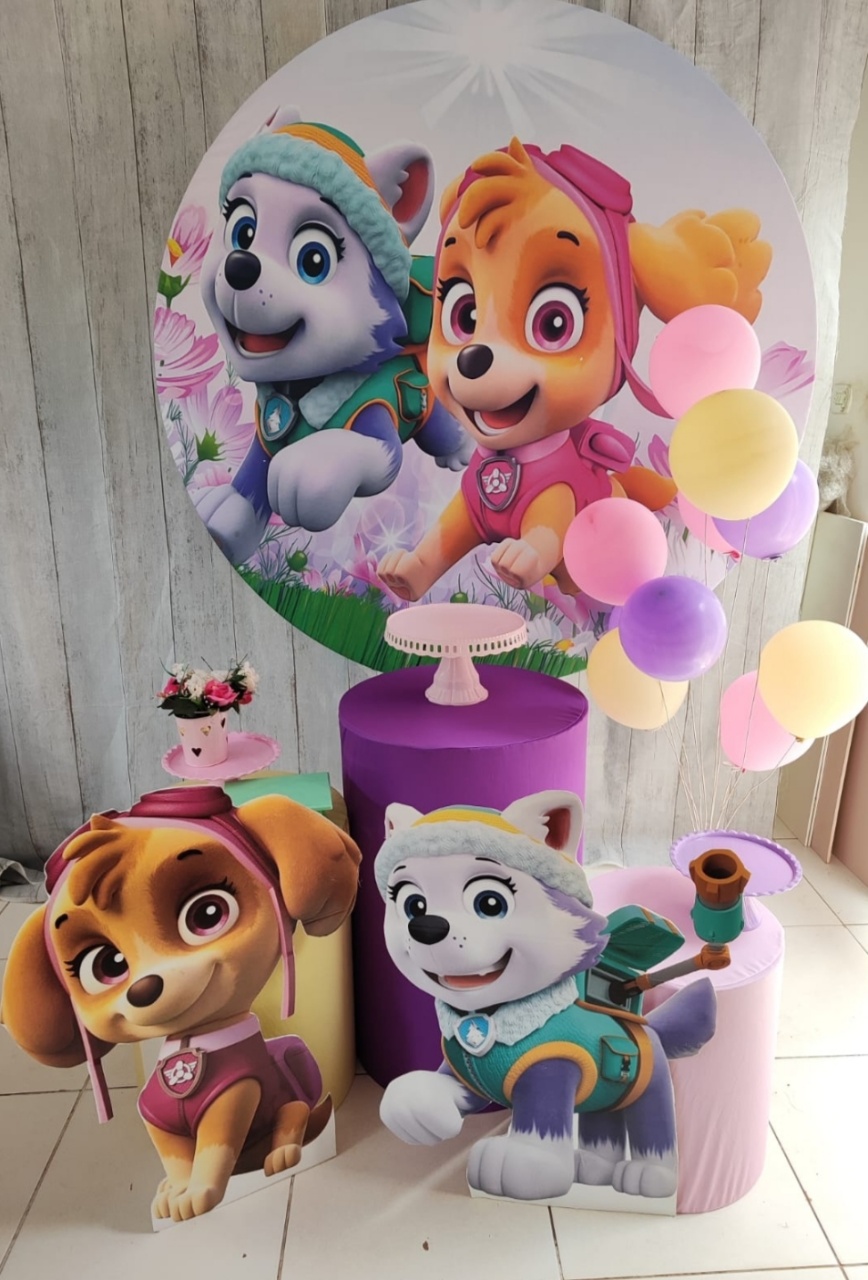 Kit Prata Patrulha Canina Skay - Dona mocinha 