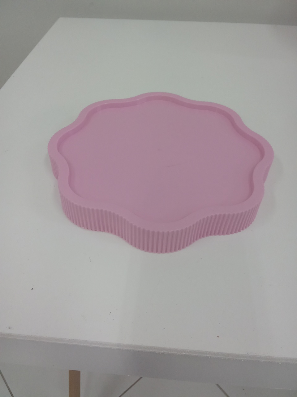 Bandeja Flor Ondulada Rosa Candy - Dona mocinha 