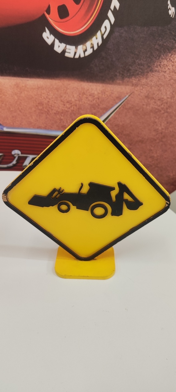 Placa Máquina Pesada - Dona mocinha 