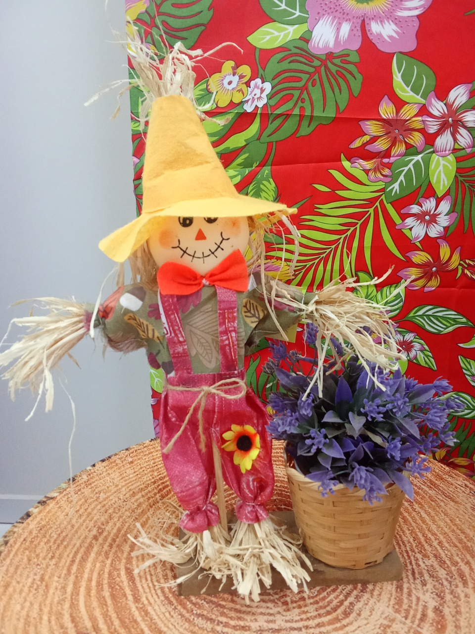 Espantalho Com Flores - Dona mocinha 