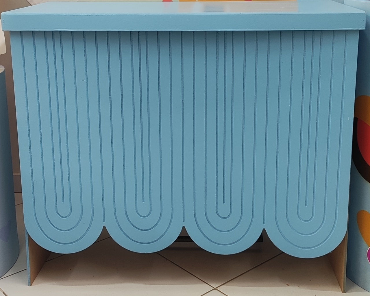 Cômoda Azul Babado - Dona mocinha 