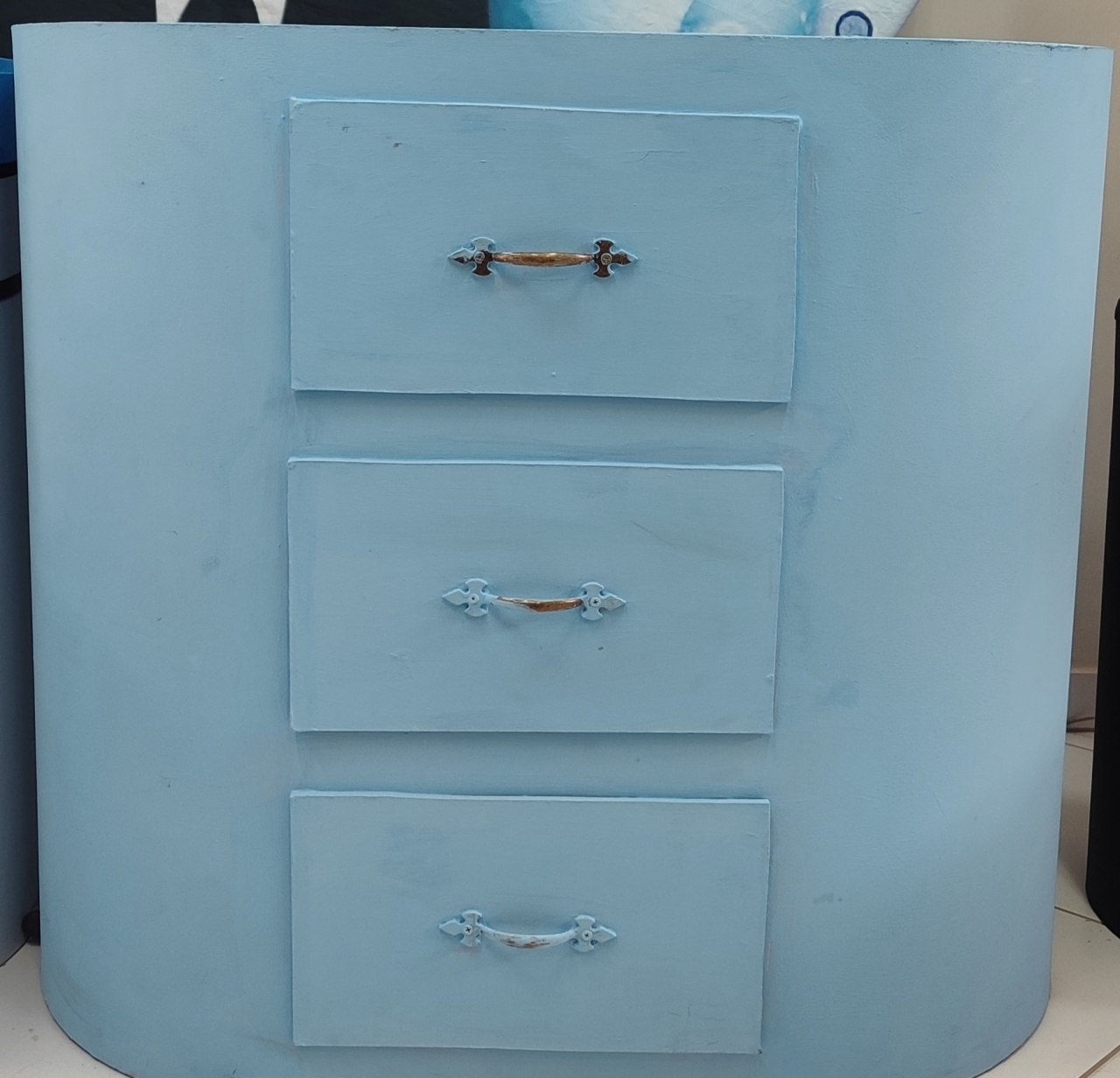 Cômoda Azul Gavetas - Dona mocinha 