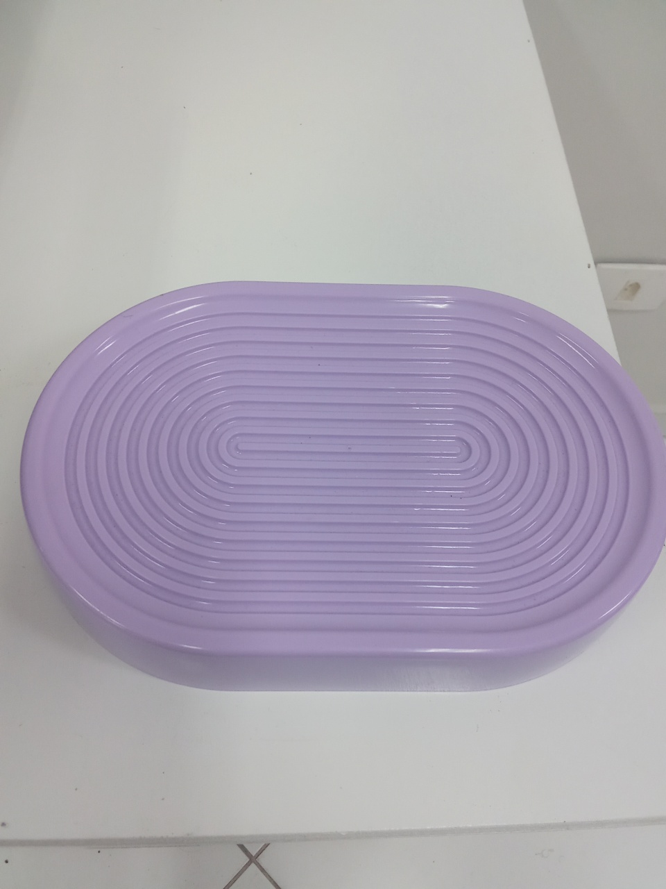 Bandeja Ondulada Oval Lilás - Dona mocinha 