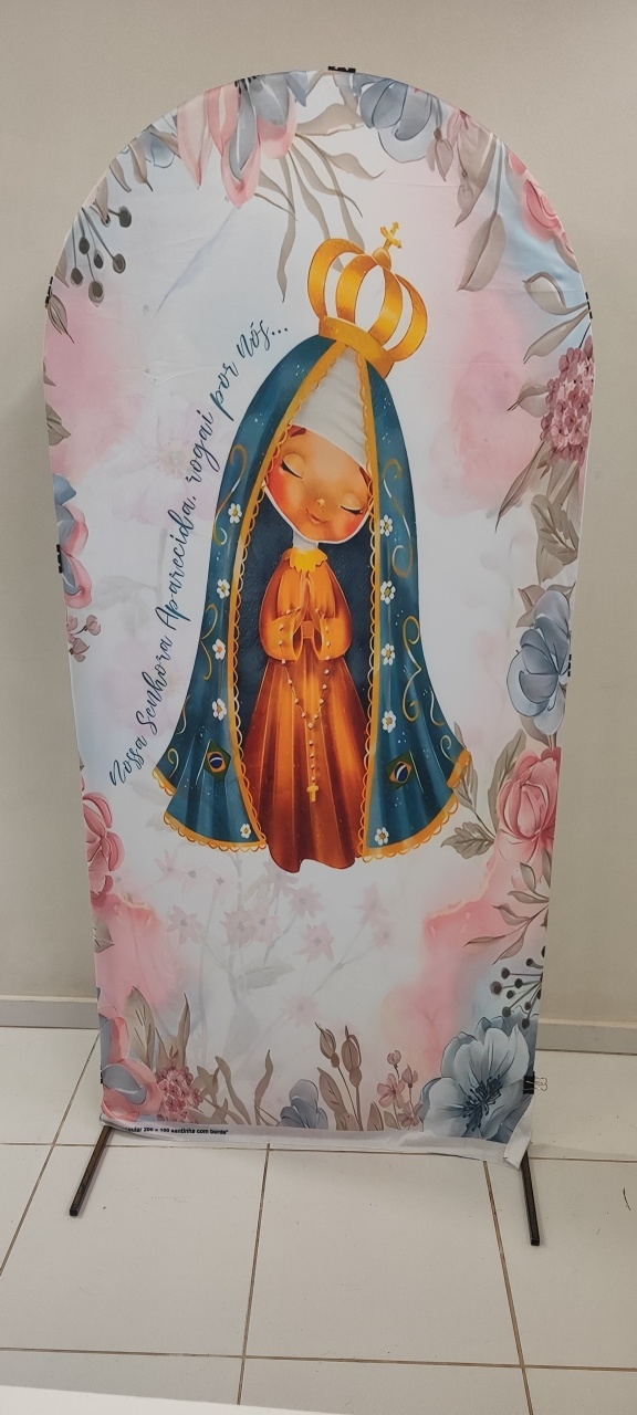 Tecido Romano Nossa Senhora Aparecida - Dona mocinha 
