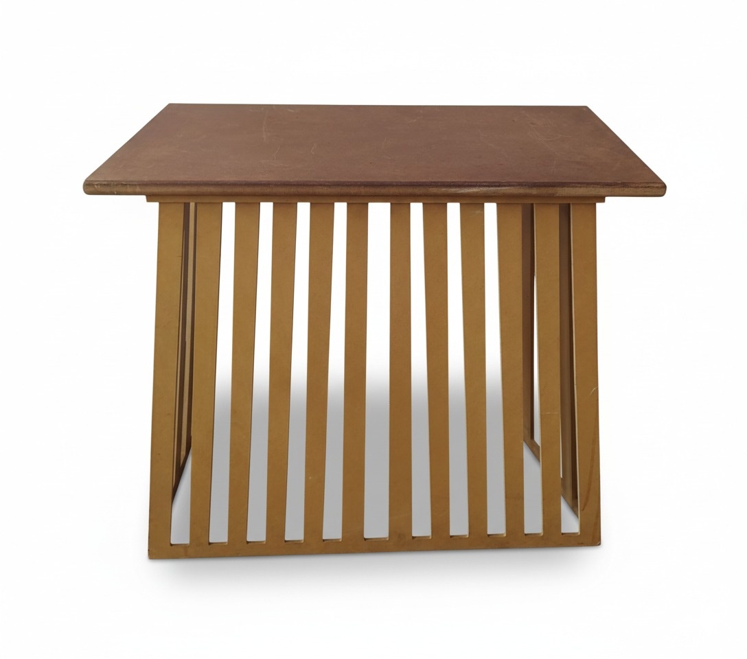 Mesa Ripada Triângulo Rustica - Dona mocinha 