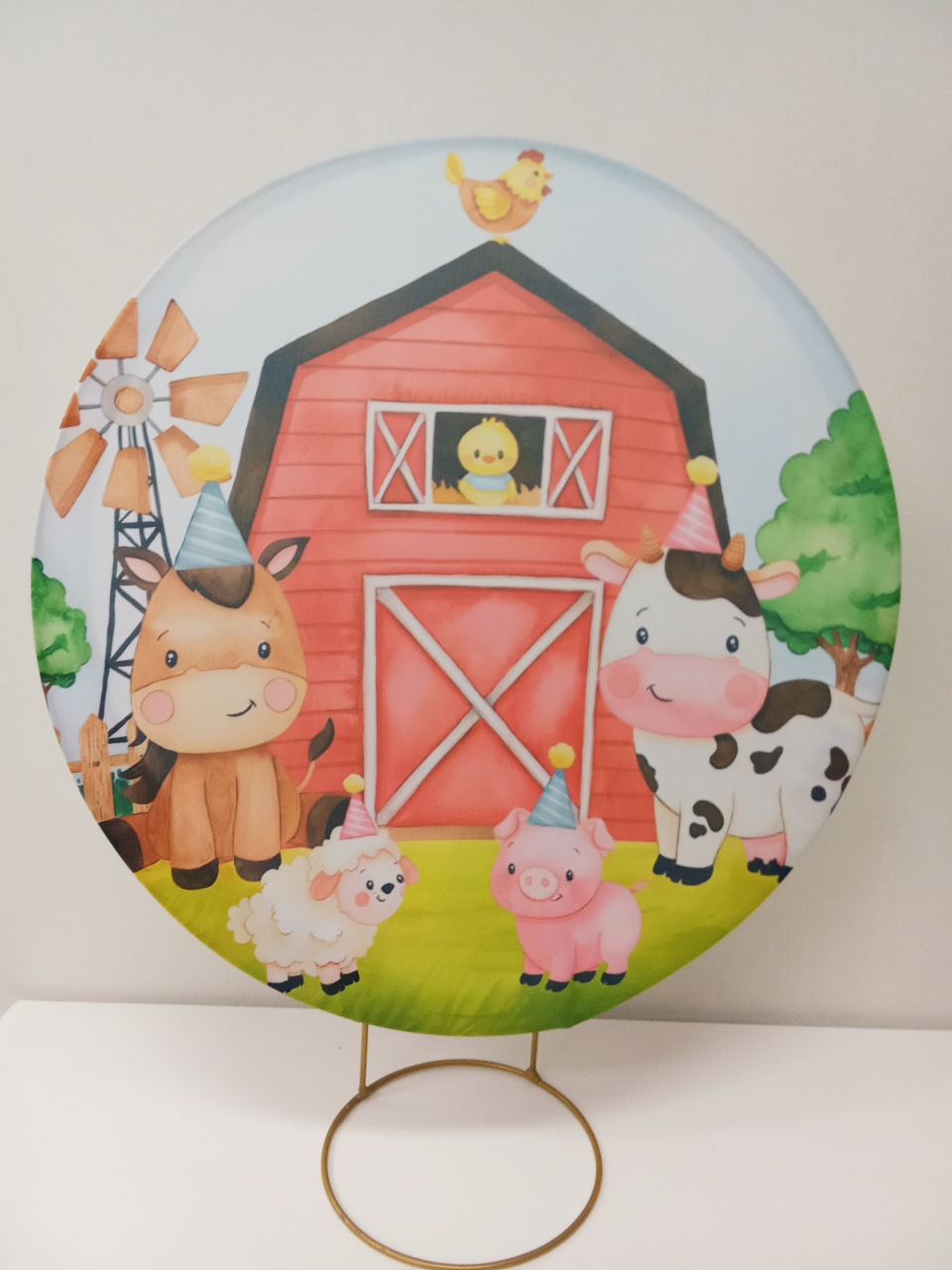 Mini Painel Fazendinha - Dona mocinha 