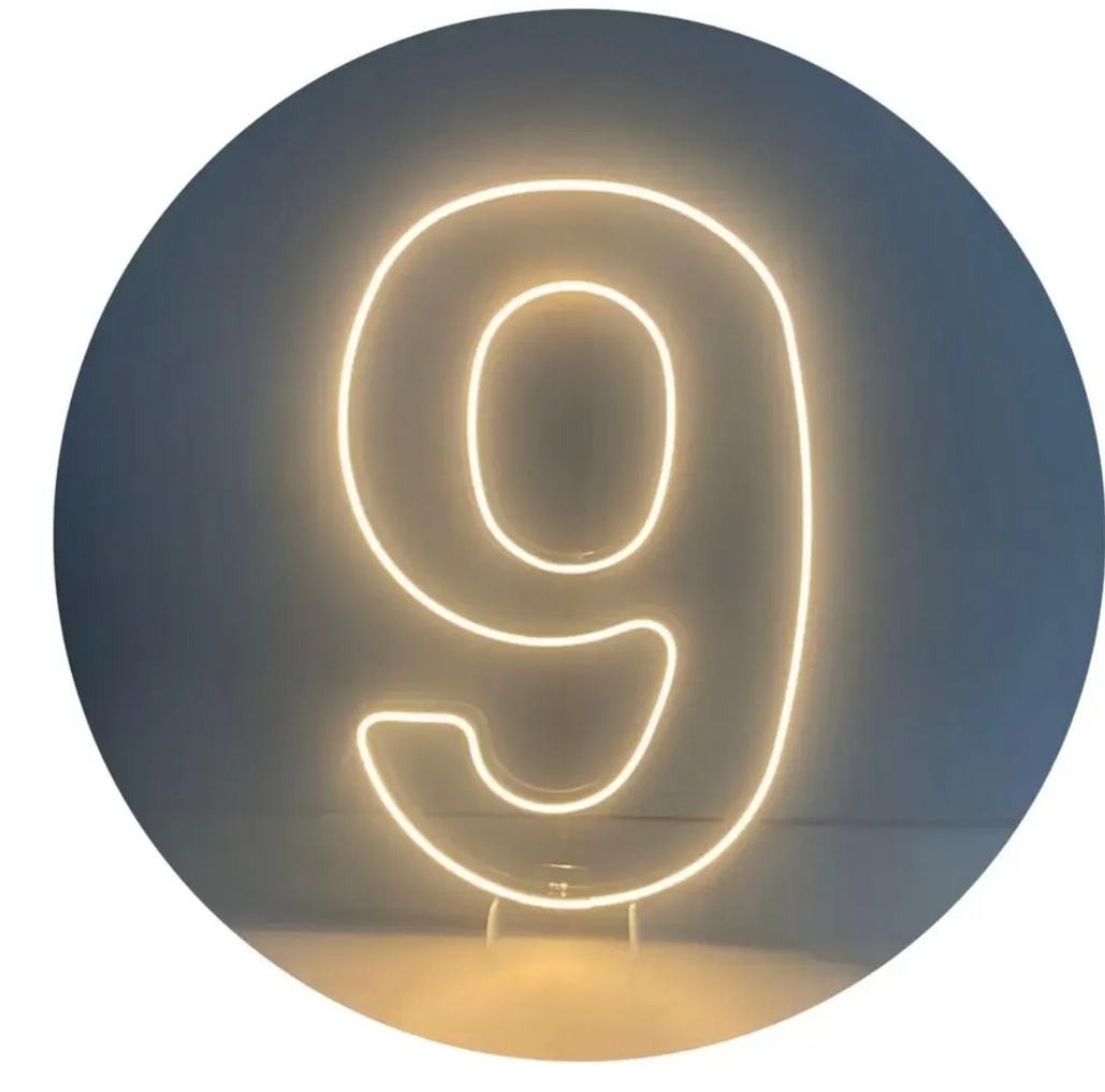 Numero 9 Led - Dona mocinha 