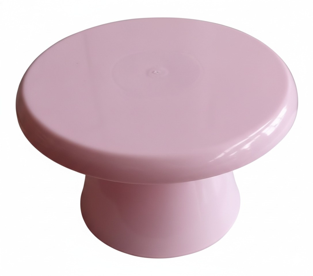 Bandeja Alta de Acrílico Rosa - Dona mocinha 