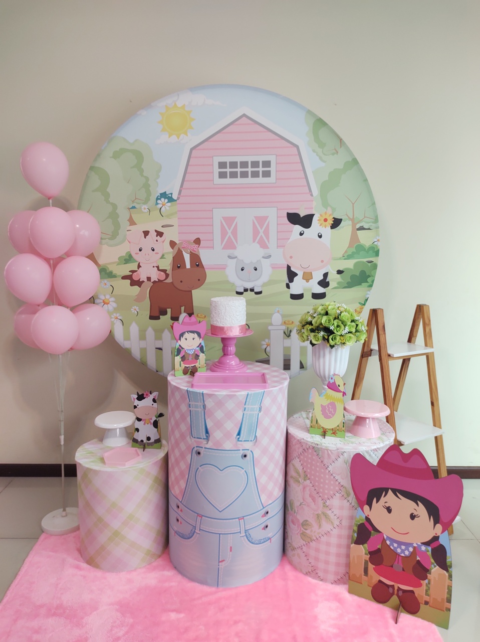 Fazendinha Rosa Kit 2 - Senhora Pig Pegue e Monte 