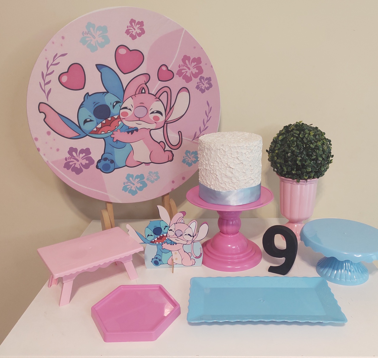 Kit Stitch E Angel  - Senhora Pig Pegue e Monte 
