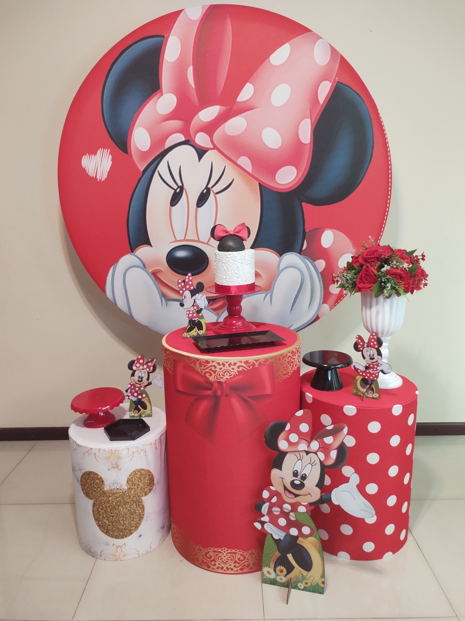 Minnie Vermelha Kit1 - Senhora Pig Pegue e Monte 